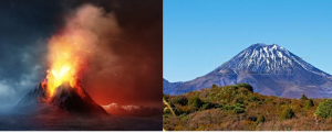 Volcan et montagne pour Colère